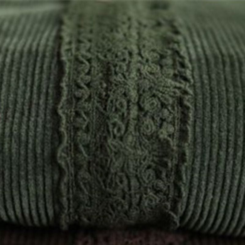 Veste Velours Cotelé Femme Vert