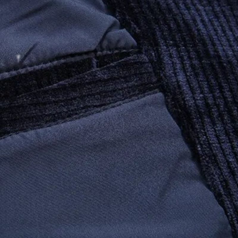 Veste Velours Cotelé Homme Bleu Marine
