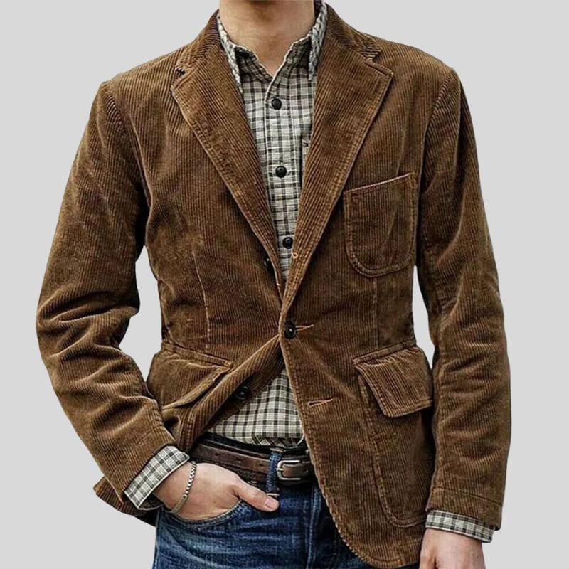 Veste Velours Côtelé Homme Vintage