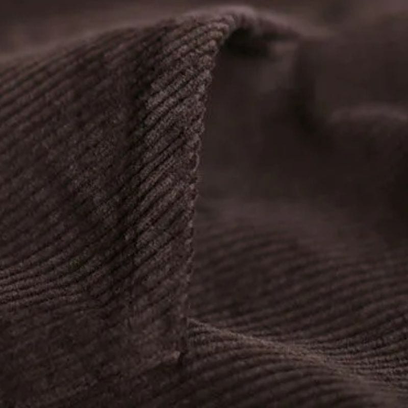 Veste Velours Cotele Marron Femme