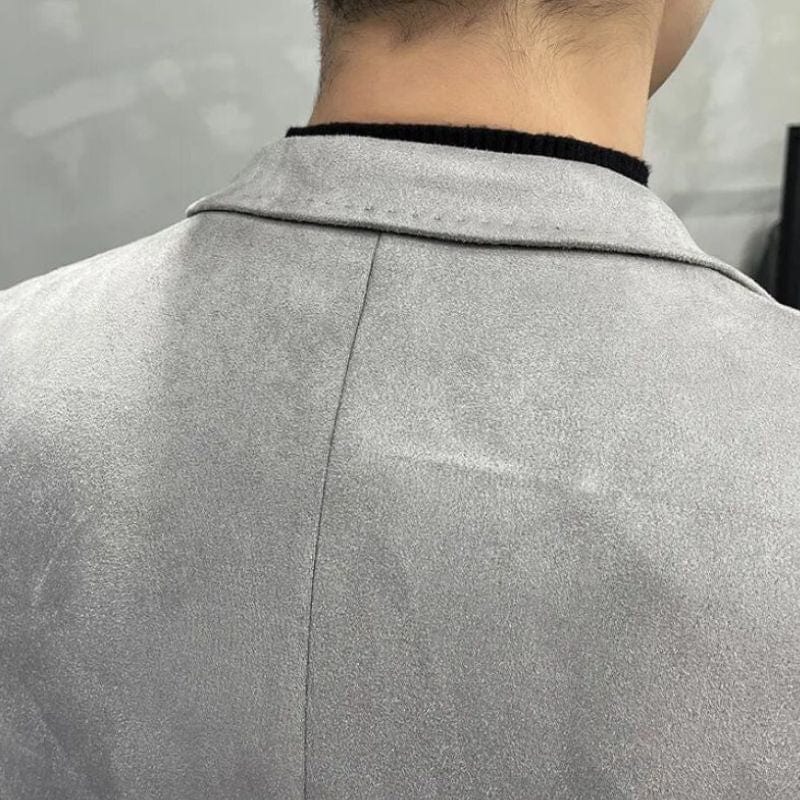 Veste Velours Grise Homme