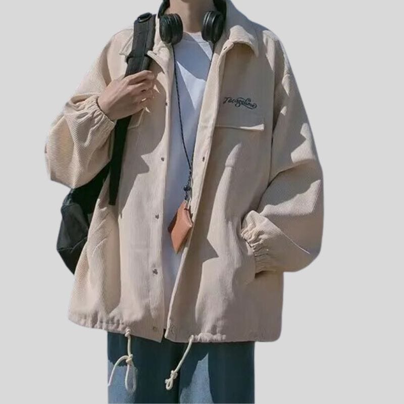 Veste Velours Homme Beige