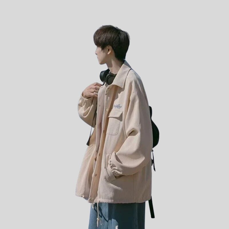 Veste Velours Homme Beige