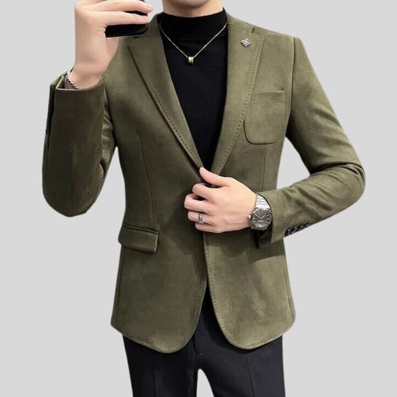 Veste Velours Homme Kaki