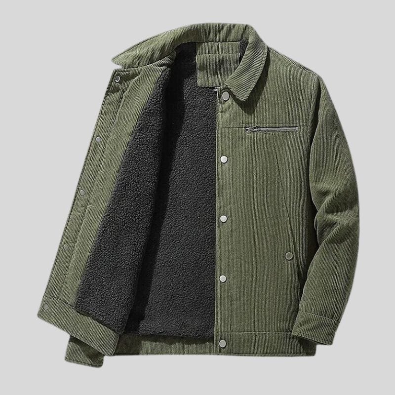 Veste Velours Homme Vert
