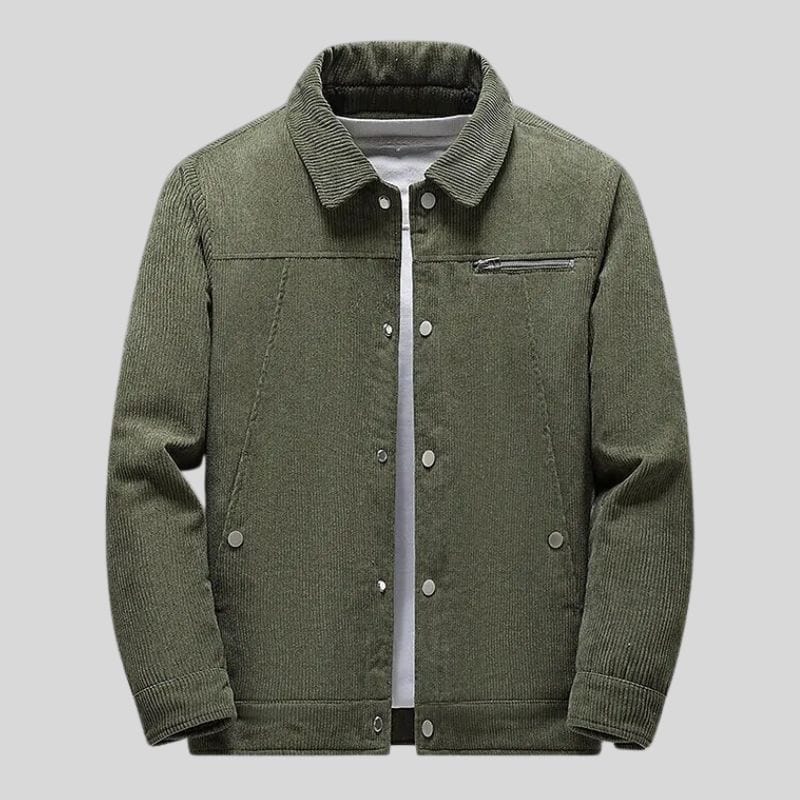 Veste Velours Homme Vert