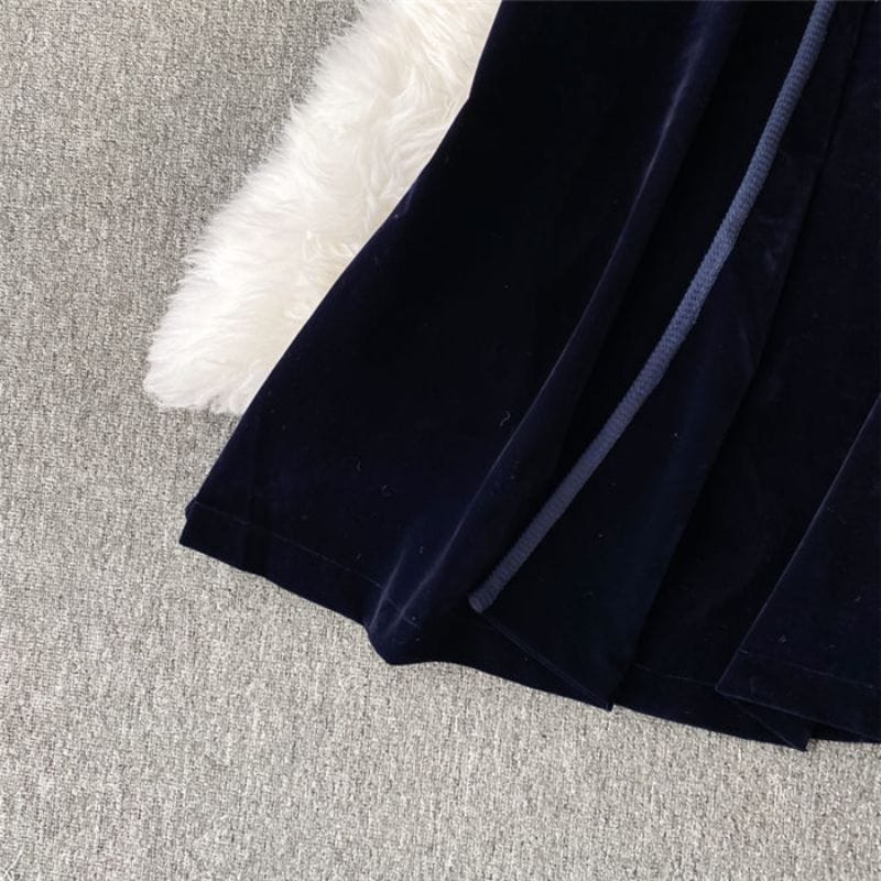 Veste Velours Marine Femme