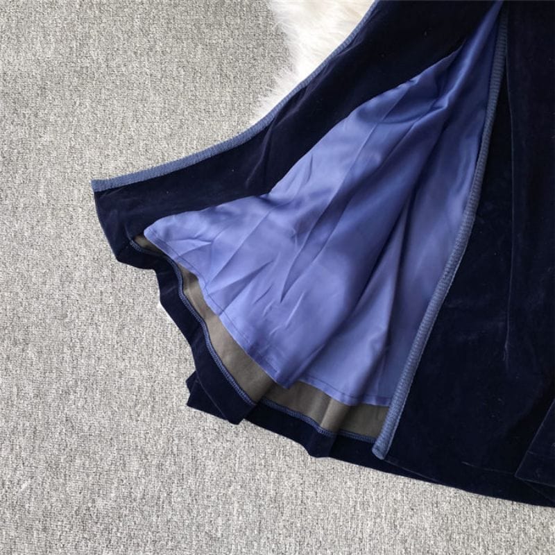 Veste Velours Marine Femme