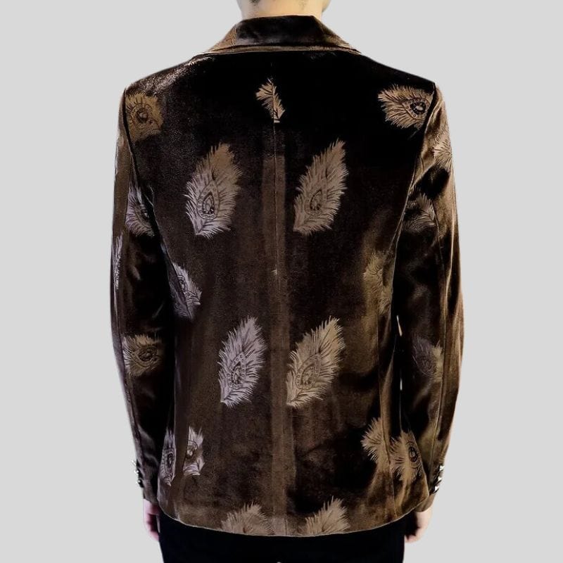 Veste Velours Marron Homme