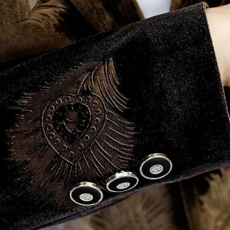 Veste Velours Marron Homme