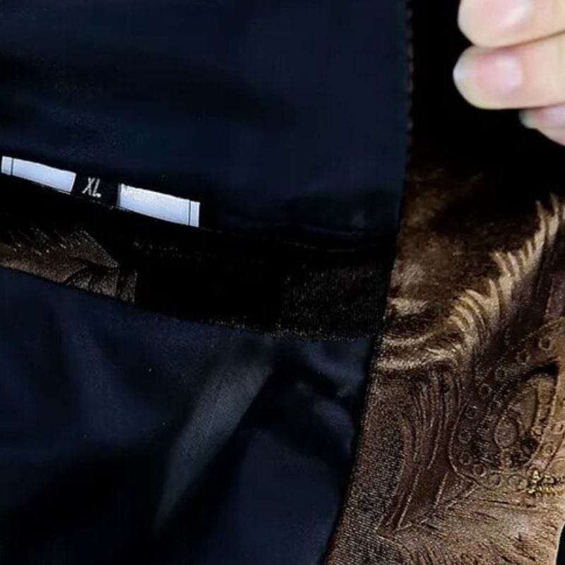 Veste Velours Marron Homme