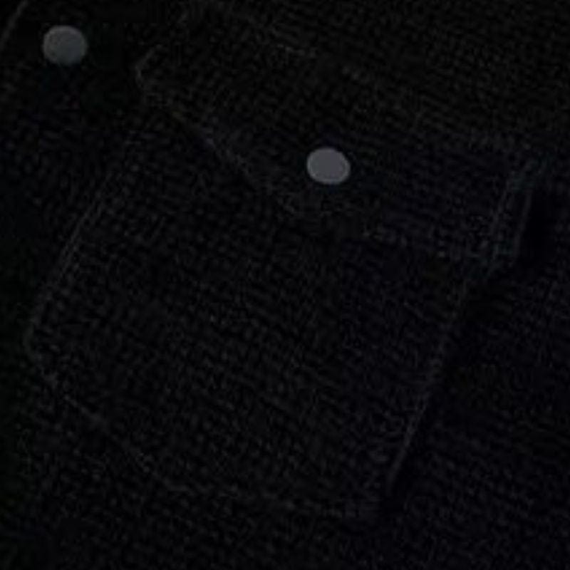 Veste Velours Noire Homme