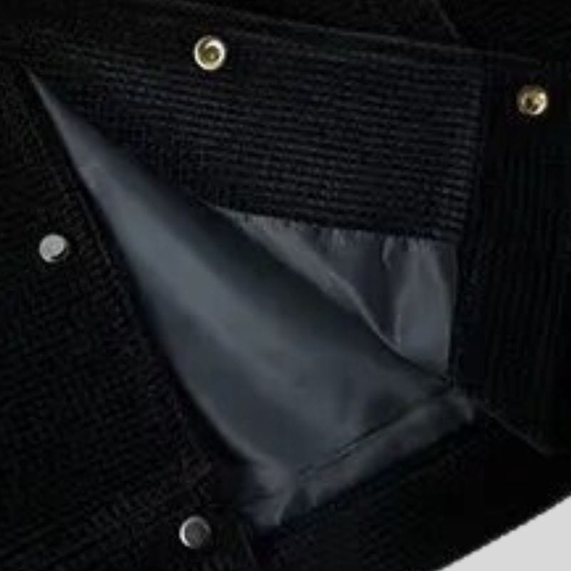 Veste Velours Noire Homme