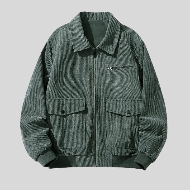 Veste Velours Vert Homme