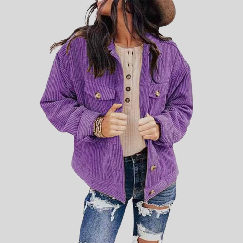 Veste Velours Violet Femme