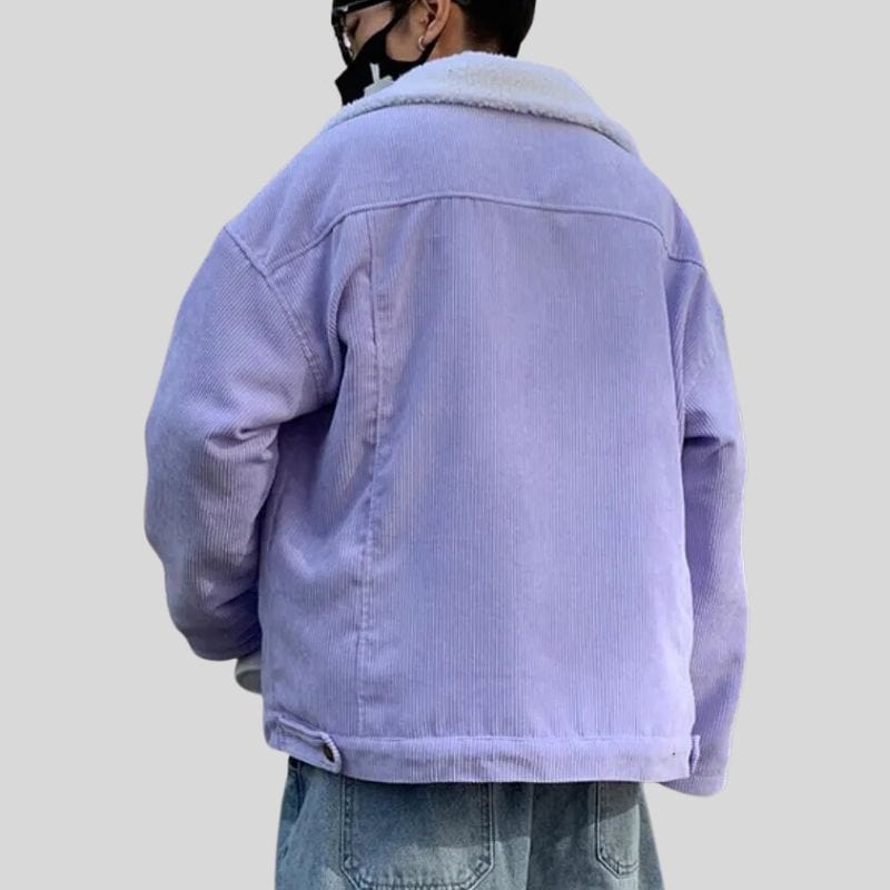 Veste Velours Violet Homme