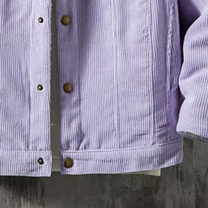Veste Velours Violet Homme