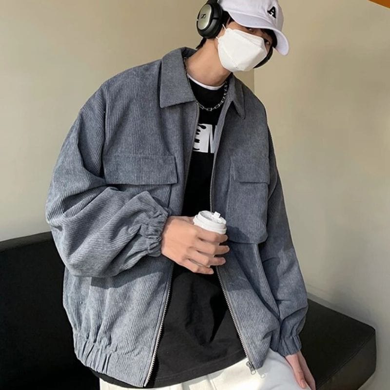 Veste en Velour Cotelé Homme