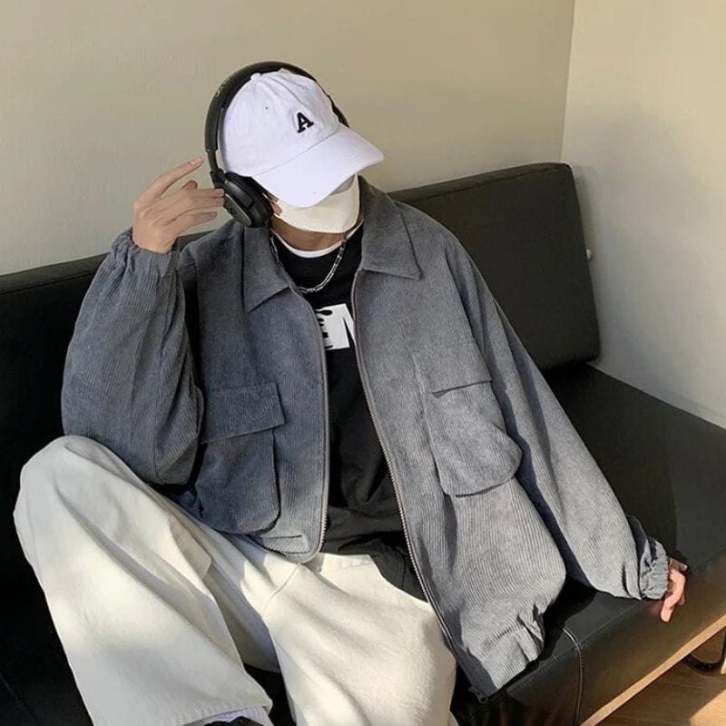 Veste en Velour Cotelé Homme