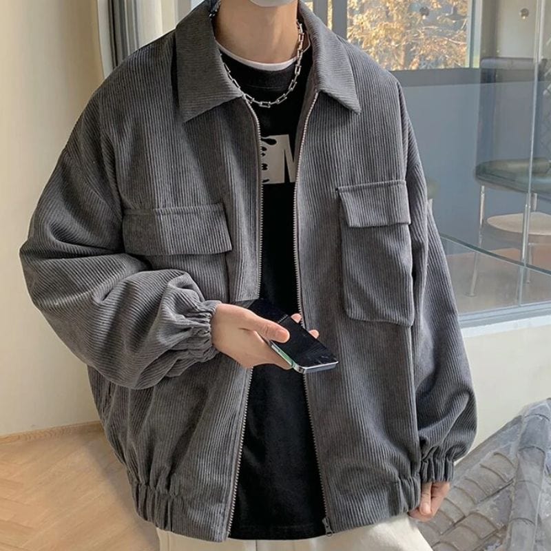 Veste en Velour Cotelé Homme