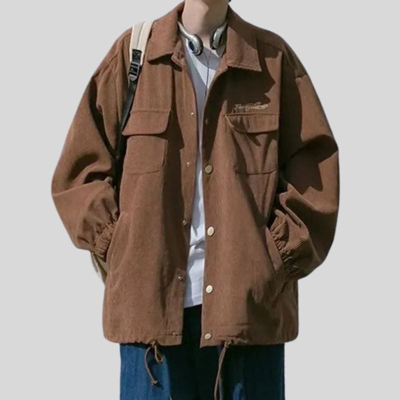 Veste en Velour Marron Homme