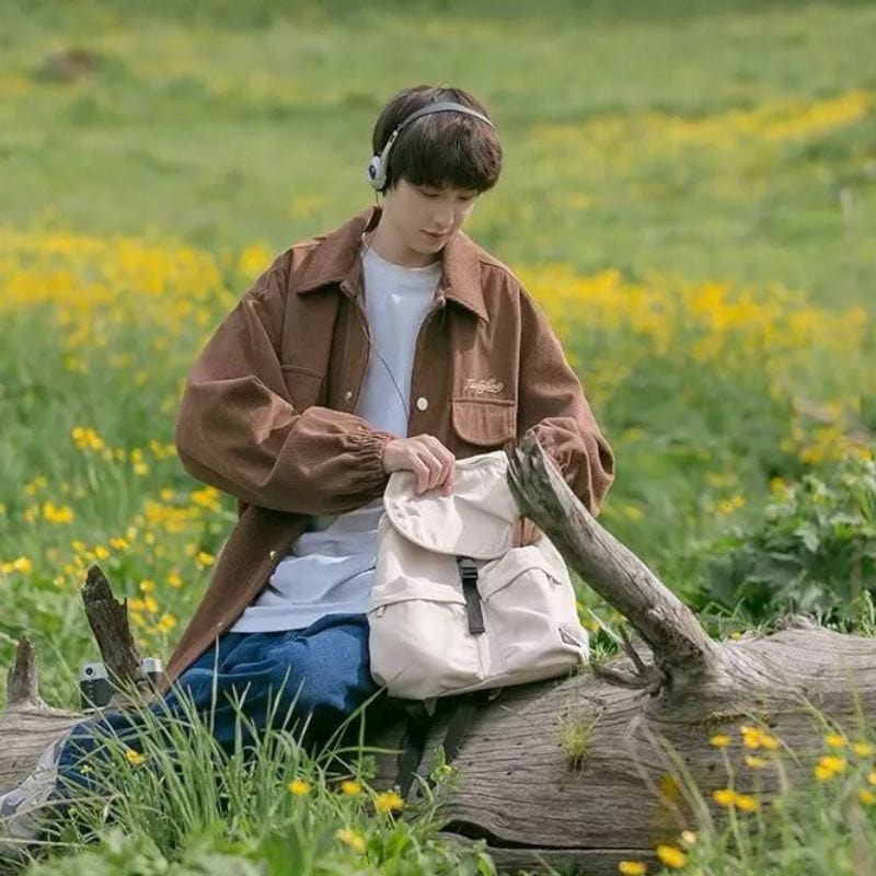 Veste en Velour Marron Homme