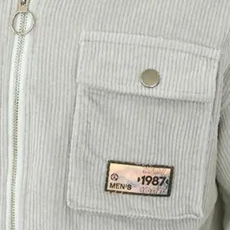 Veste en Velours Beige Homme