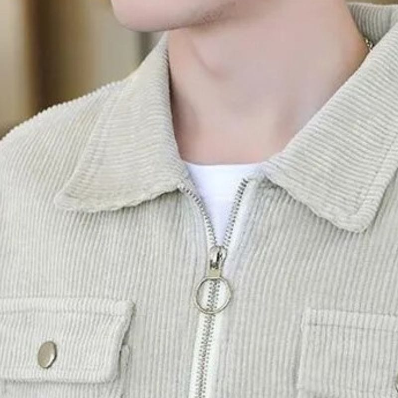 Veste en Velours Beige Homme