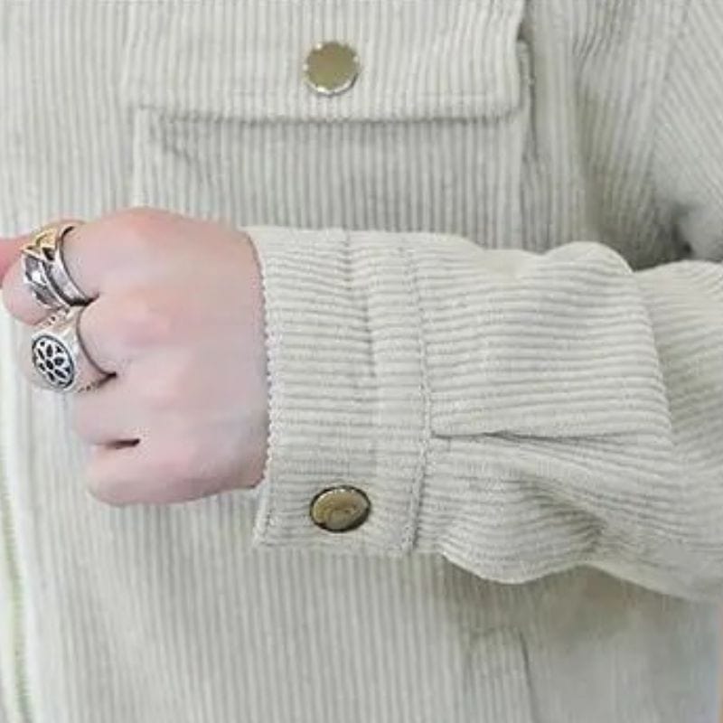 Veste en Velours Beige Homme