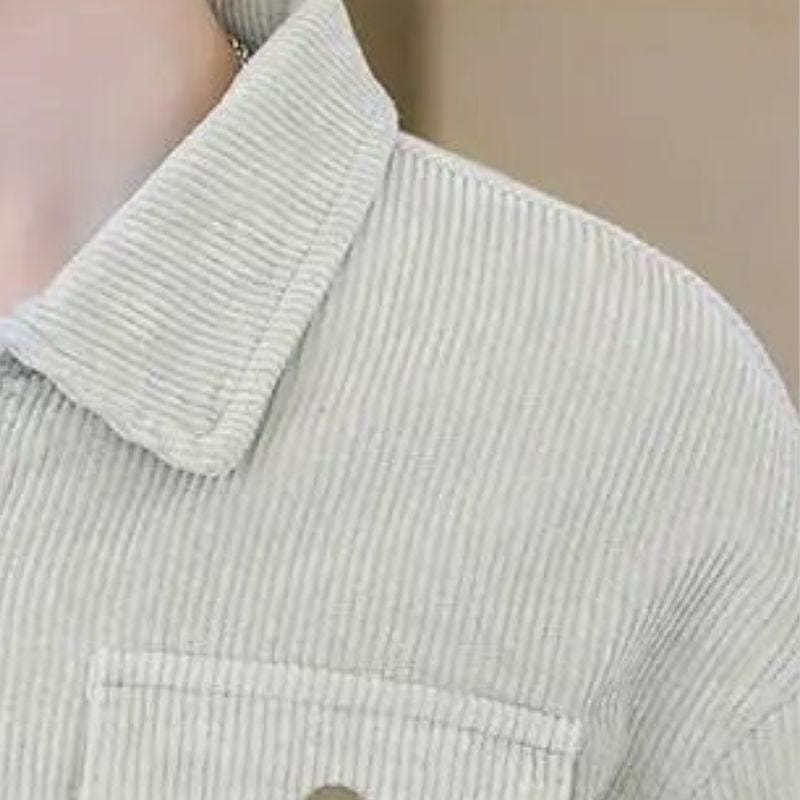 Veste en Velours Beige Homme