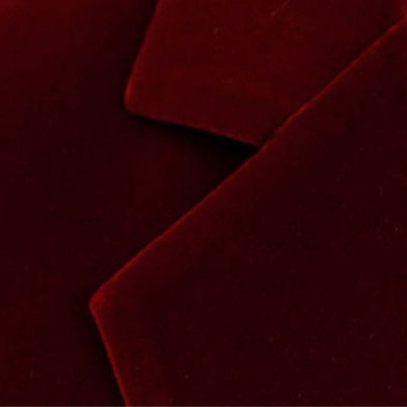 Veste en Velours Bordeaux Femme