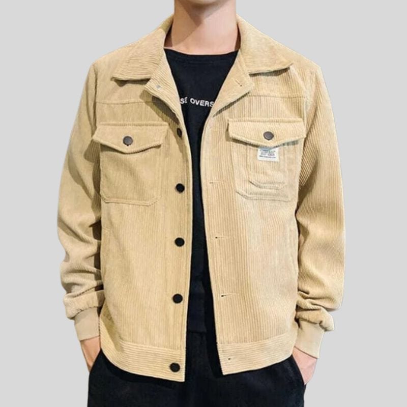 Veste en Velours Cotelé pour Homme