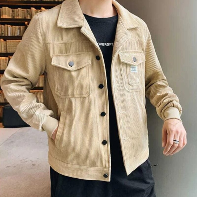 Veste en Velours Cotelé pour Homme