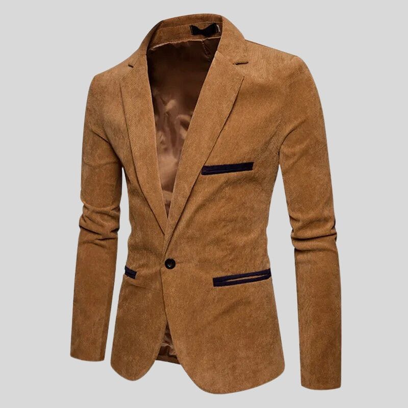 Veste en Velours Homme Marron