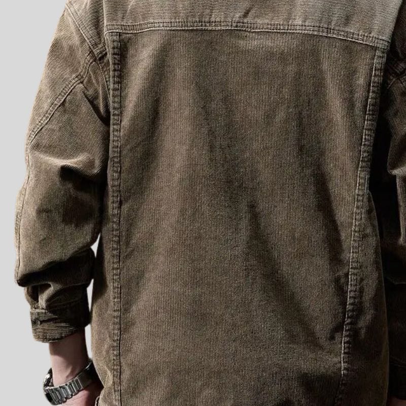 Veste en Velours Marron Homme