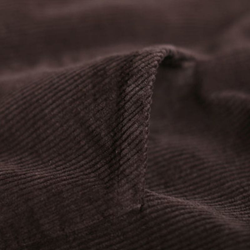 Veste Velours Cotele Marron Femme