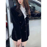 Blazer Velour Noir