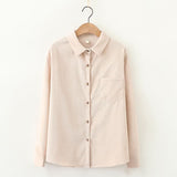 Chemise Velour Cotelé Femme