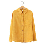 Chemise en Velours Côtelé Femme