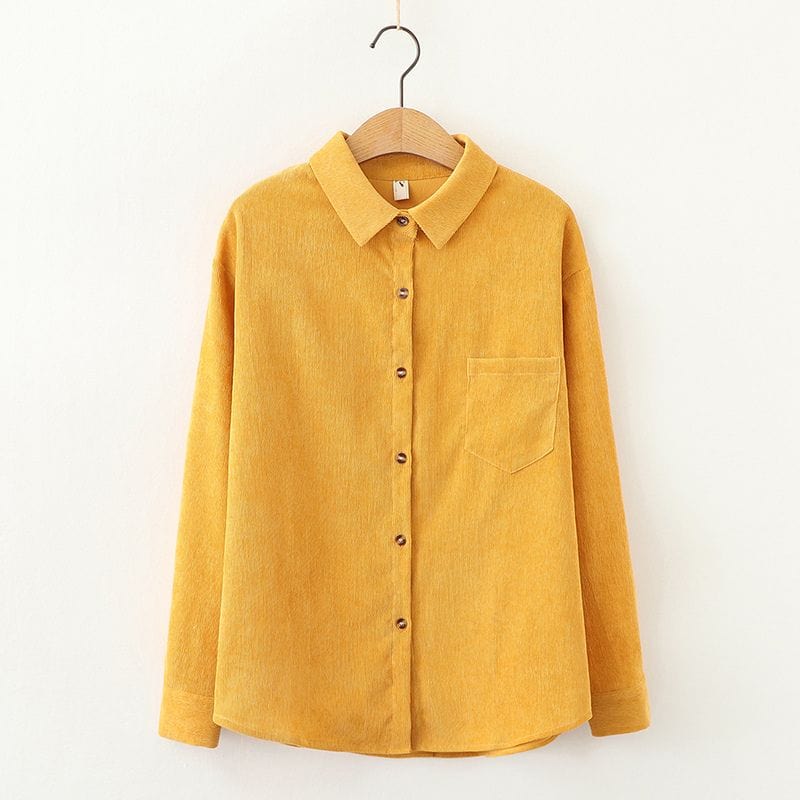 Chemise en Velours Côtelé Femme
