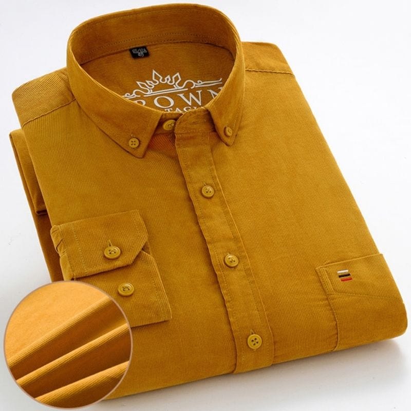 Chemise en Velours Homme