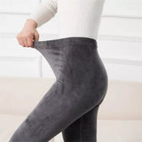Legging Velours Gris