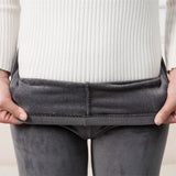 Legging Velours Gris