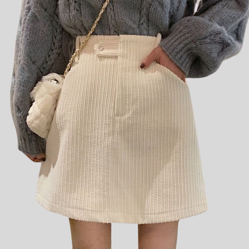 Jupe Blanche Velour