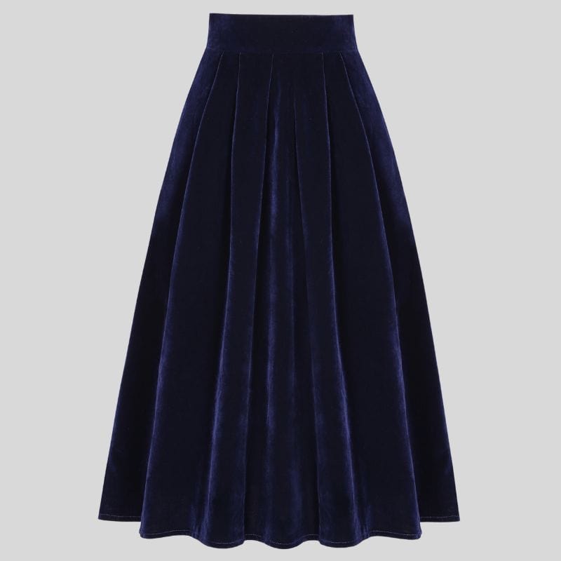 Jupe Longue en Velours Femme
