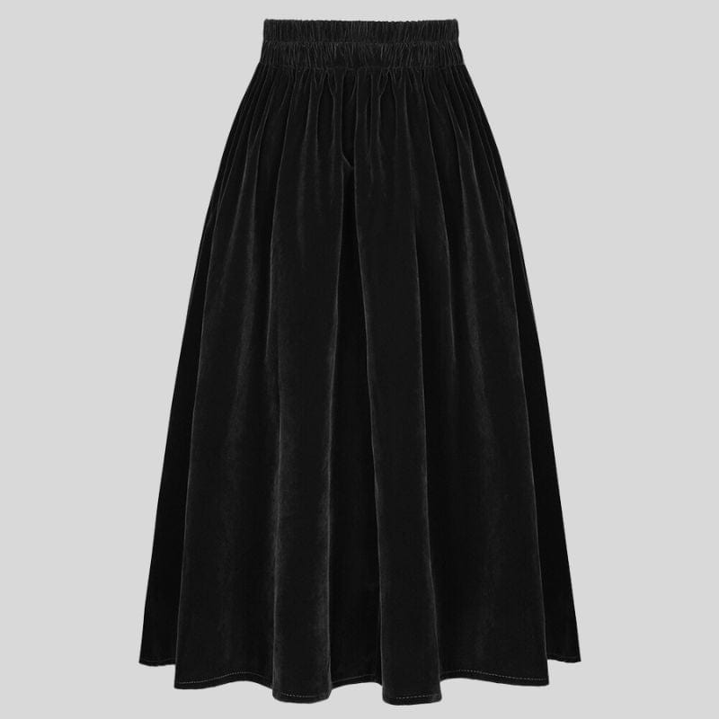 Jupe Longue en Velours Femme