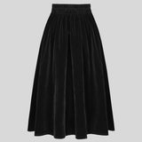 Jupe Longue en Velours Femme