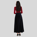 Jupe Longue en Velours Femme