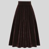 Jupe Longue en Velours Femme