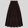 Jupe Longue en Velours Femme